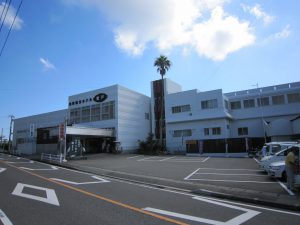 東シナ海が一望できる宿の駅